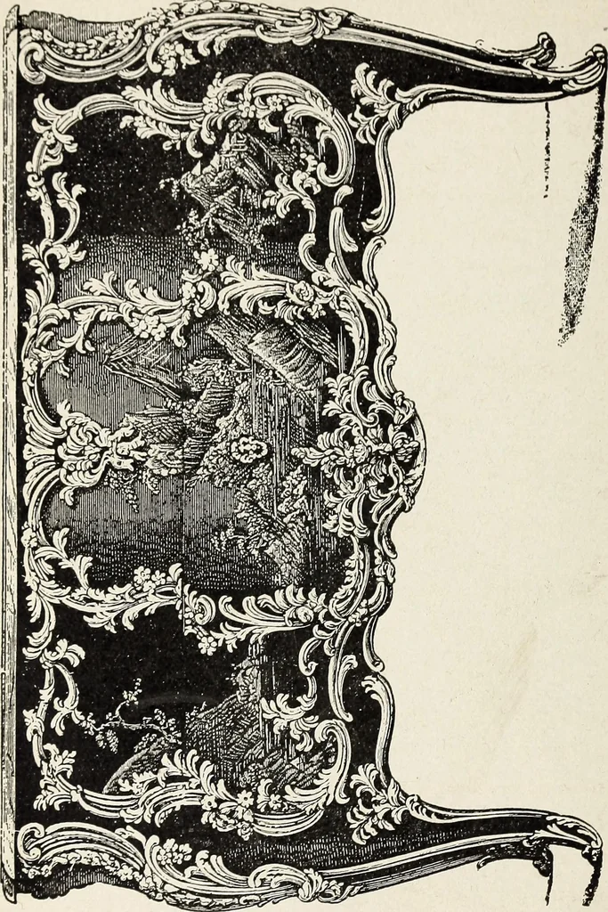 An illustration from The practical cabinet maker and furniture designer's assistant, with essays on history of furniture, taste in design, color and materials, with full explanation of the canons of good taste in furniture .., 1910, leaf 73
