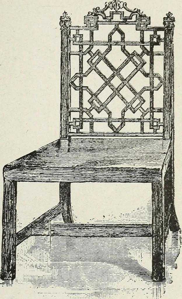 An illustration from The practical cabinet maker and furniture designer's assistant, with essays on history of furniture, taste in design, color and materials, with full explanation of the canons of good taste in furniture .., 1910, leaf 82