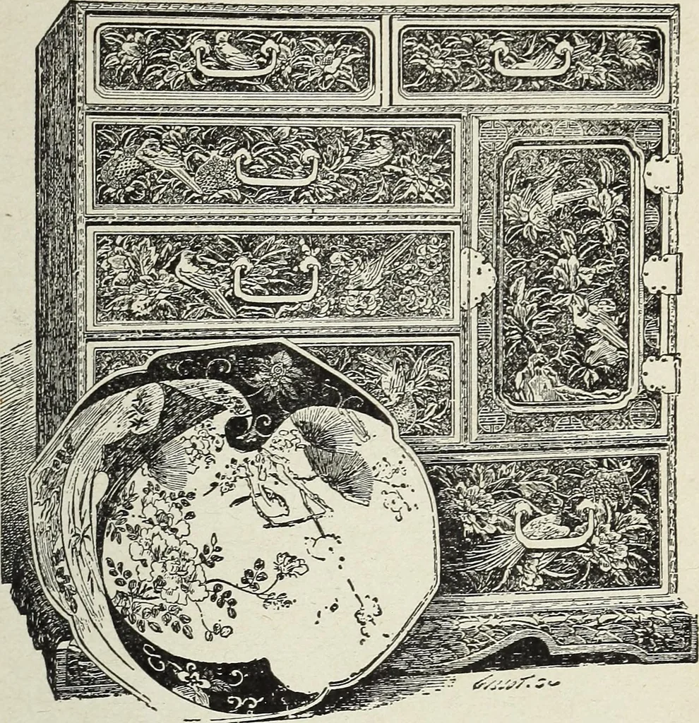 An illustration from The practical cabinet maker and furniture designer's assistant, with essays on history of furniture, taste in design, color and materials, with full explanation of the canons of good taste in furniture .., 1910, leaf 84