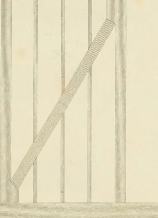 An illustration from Practical carpentry, joinery, and cabinet-making : being a new and complete system of lines for the use of workmen, founded on accurate geometrical and mechanical principles ... / by Peter Nicholson ; revised by Thomas Tredgold, 1853, leaf 290