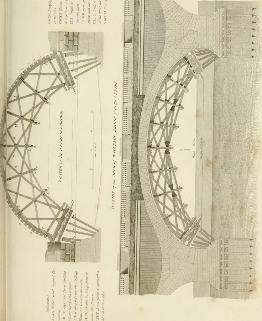 An illustration from Practical carpentry, joinery, and cabinet-making : being a new and complete system of lines for the use of workmen, founded on accurate geometrical and mechanical principles ... / by Peter Nicholson ; revised by Thomas Tredgold, 1853, leaf 348