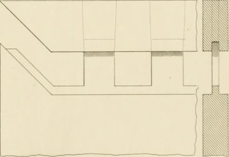 An illustration from Practical carpentry, joinery, and cabinet-making : being a new and complete system of lines for the use of workmen, founded on accurate geometrical and mechanical principles ... / by Peter Nicholson ; revised by Thomas Tredgold, 1853, leaf 366