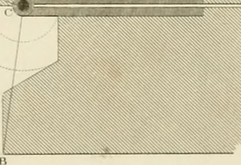 An illustration from Practical carpentry, joinery, and cabinet-making : being a new and complete system of lines for the use of workmen, founded on accurate geometrical and mechanical principles ... / by Peter Nicholson ; revised by Thomas Tredgold, 1853, leaf 376