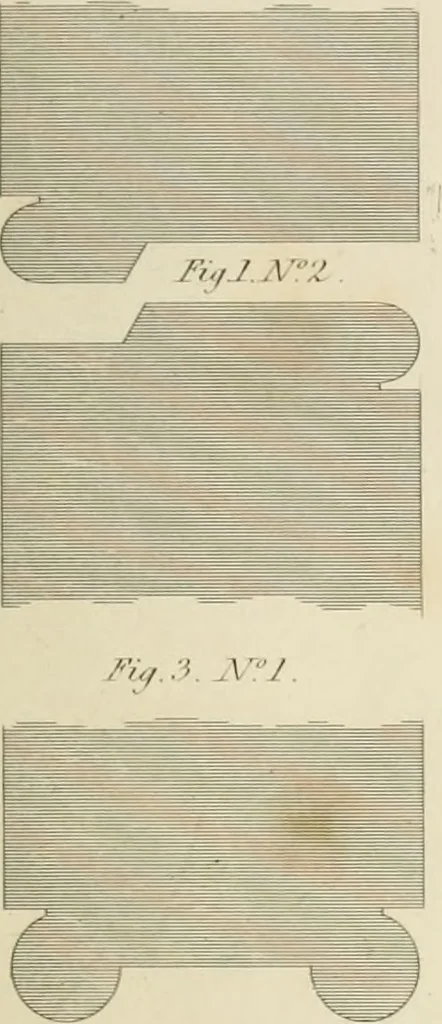 An illustration from Practical carpentry, joinery, and cabinet-making : being a new and complete system of lines for the use of workmen, founded on accurate geometrical and mechanical principles ... / by Peter Nicholson ; revised by Thomas Tredgold, 1853, leaf 380