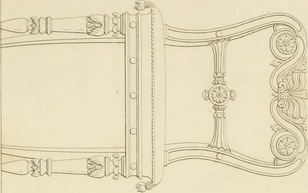 An illustration from Practical carpentry, joinery, and cabinet-making : being a new and complete system of lines for the use of workmen, founded on accurate geometrical and mechanical principles ... / by Peter Nicholson ; revised by Thomas Tredgold, 1853, leaf 466