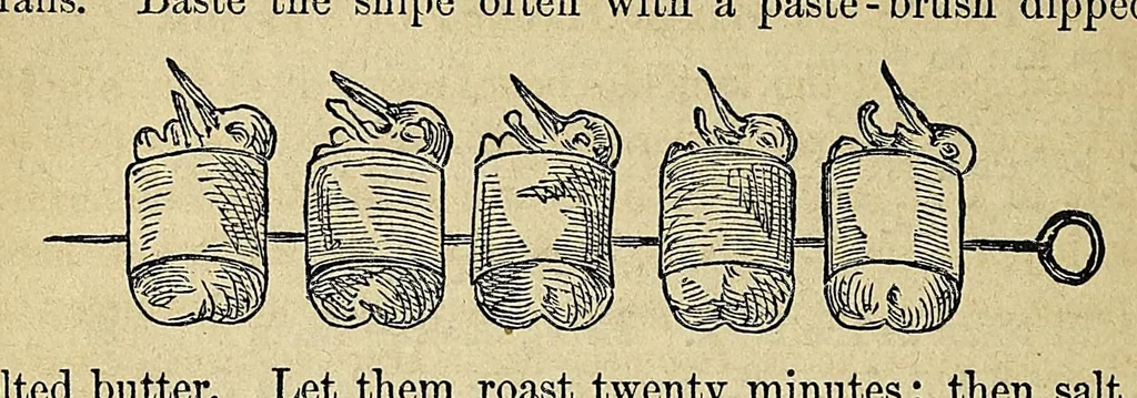 An illustration from Practical cooking and dinner giving : a treatise containing practical instructions in cooking, in the combination and serving of dishes, and in the fashionable modes of entertaining at breakfast, lunch, and dinner, 1877, leaf 188