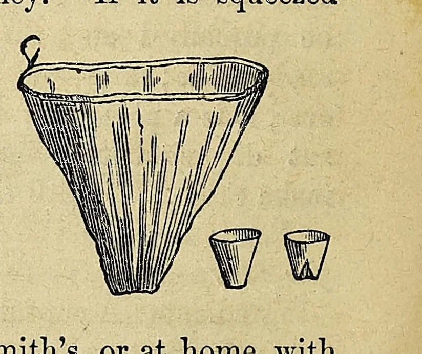 An illustration from Practical cooking and dinner giving : a treatise containing practical instructions in cooking, in the combination and serving of dishes, and in the fashionable modes of entertaining at breakfast, lunch, and dinner, 1877, leaf 62