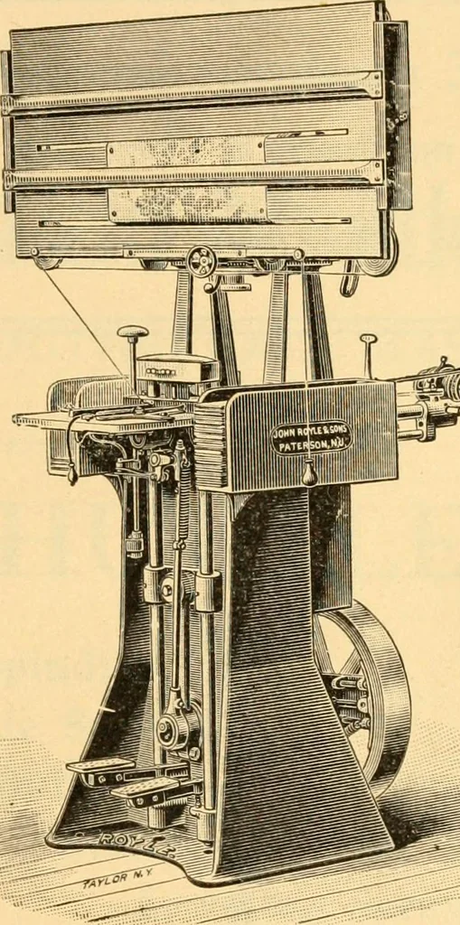An illustration from Practical cotton calculations; a treatise relating to cotton yarn, cloth structure, loom and miscellaneous cotton mill calculations, 1907, leaf 138