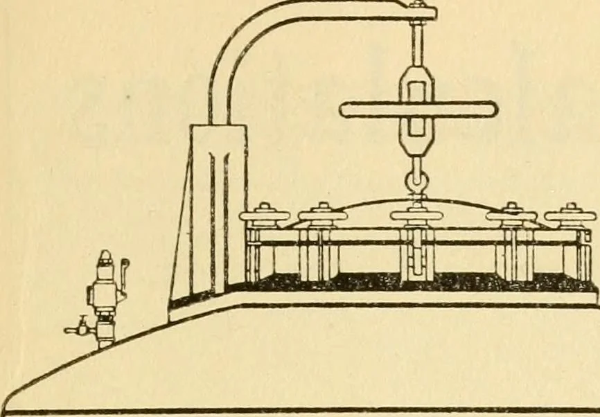 An illustration from Practical cotton calculations; a treatise relating to cotton yarn, cloth structure, loom and miscellaneous cotton mill calculations, 1921, leaf 154