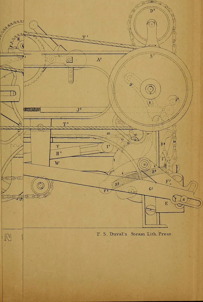 An illustration from The practical cotton spinner, and manufacturer; the managers', overlookers', and mechanics' companion, 1851, leaf 432