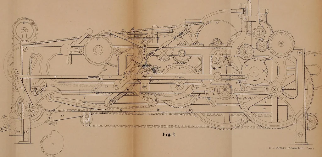 An illustration from The practical cotton spinner, and manufacturer; the managers', overlookers', and mechanics' companion, 1851, leaf 438