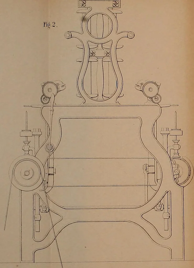 An illustration from The practical cotton spinner, and manufacturer; the managers', overlookers', and mechanics' companion, 1851, leaf 454