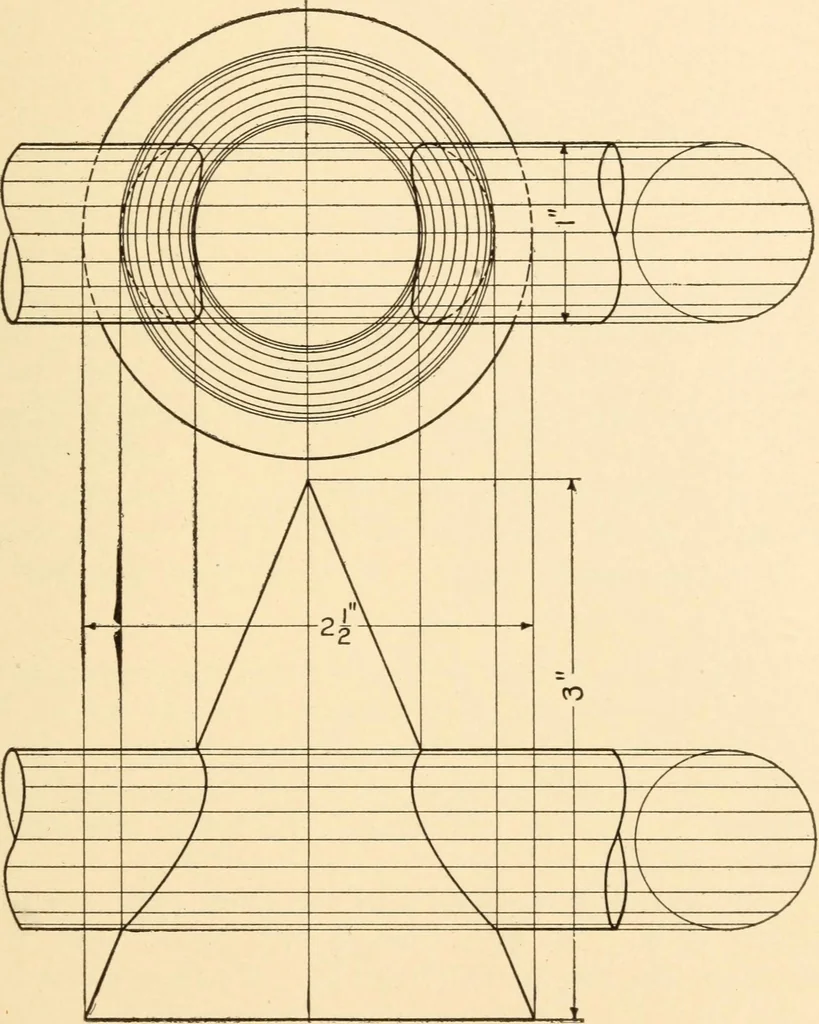 An illustration from A practical course in mechanical drawing for individual study and shop classes, trade and high schools, 1912, leaf 116