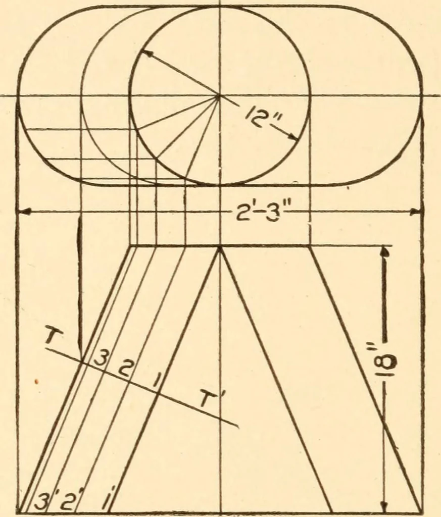 An illustration from A practical course in mechanical drawing for individual study and shop classes, trade and high schools, 1912, leaf 121
