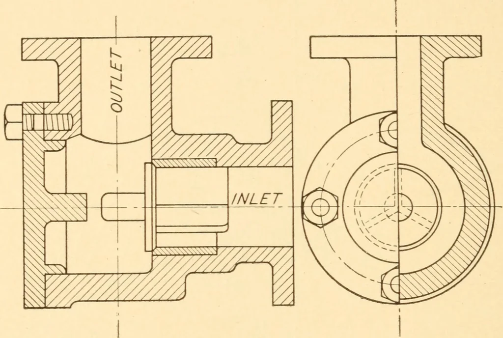 An illustration from A practical course in mechanical drawing for individual study and shop classes, trade and high schools, 1912, leaf 141