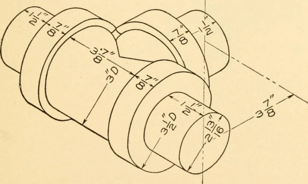 An illustration from A practical course in mechanical drawing for individual study and shop classes, trade and high schools, 1912, leaf 142