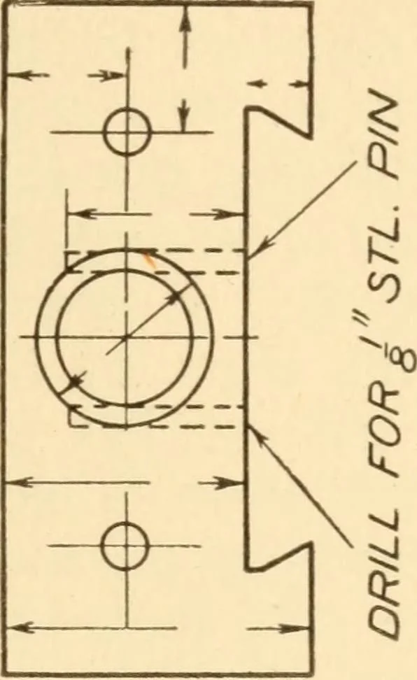 An illustration from A practical course in mechanical drawing for individual study and shop classes, trade and high schools, 1912, leaf 146
