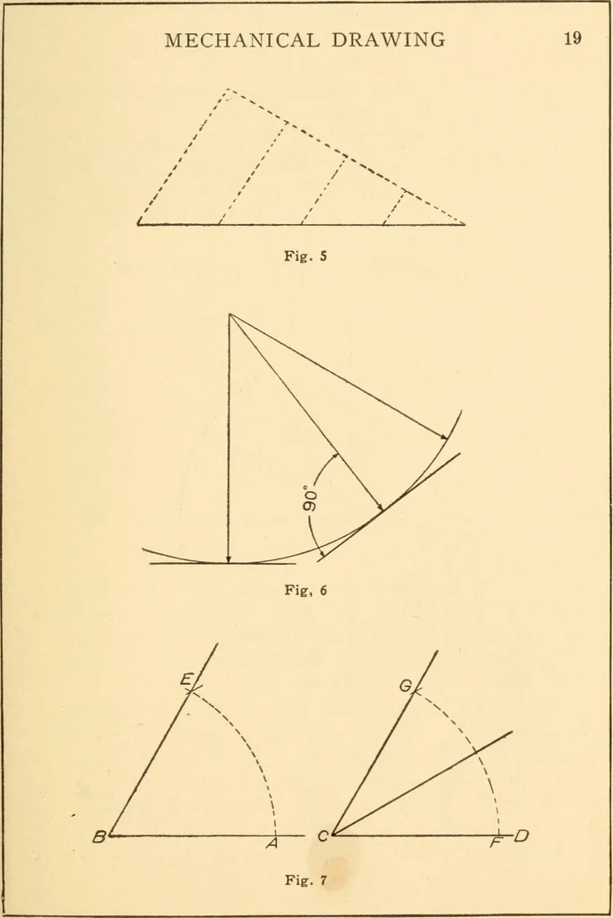 An illustration from A practical course in mechanical drawing for individual study and shop classes, trade and high schools, 1912, leaf 22