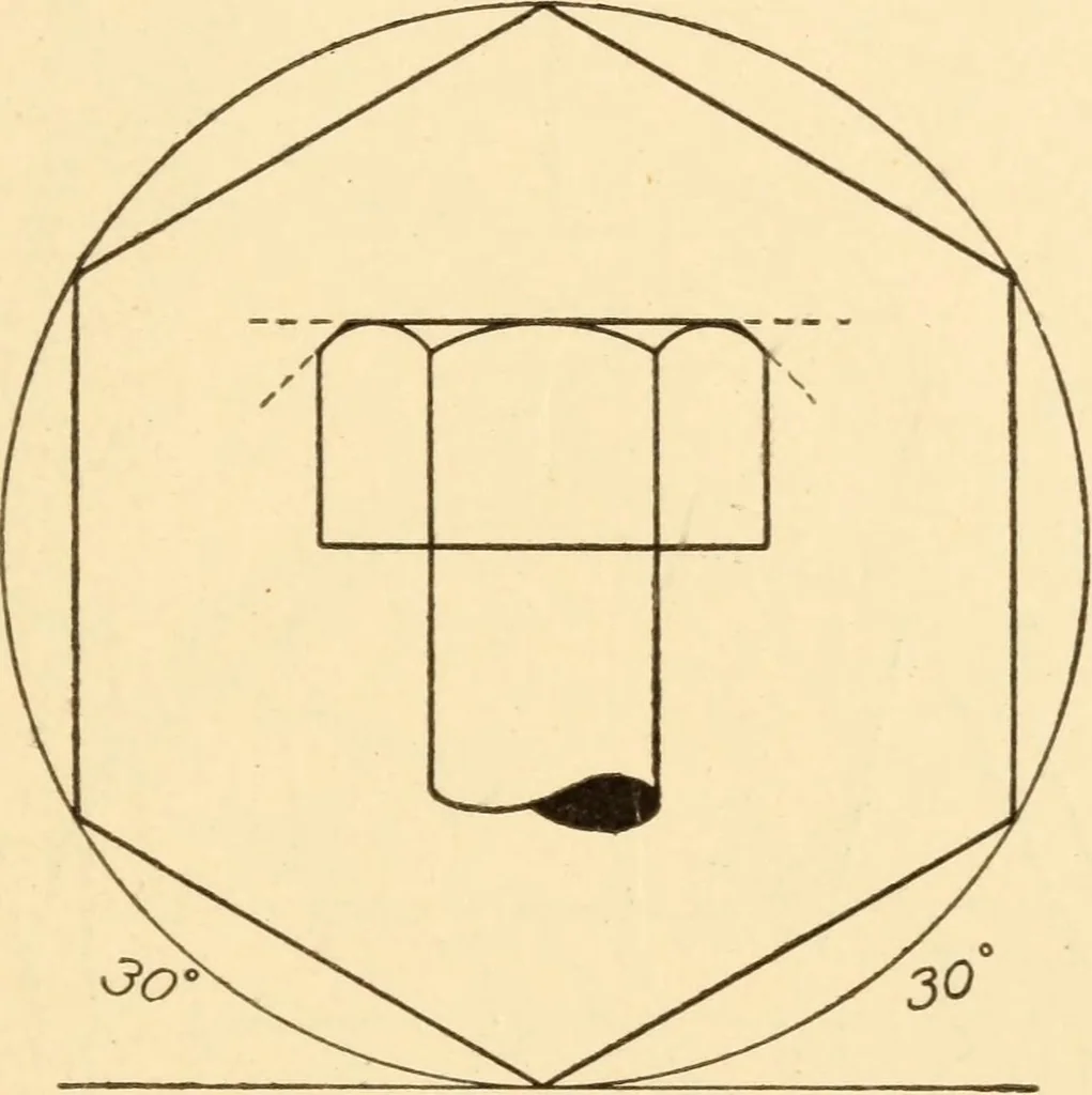 An illustration from A practical course in mechanical drawing for individual study and shop classes, trade and high schools, 1912, leaf 32