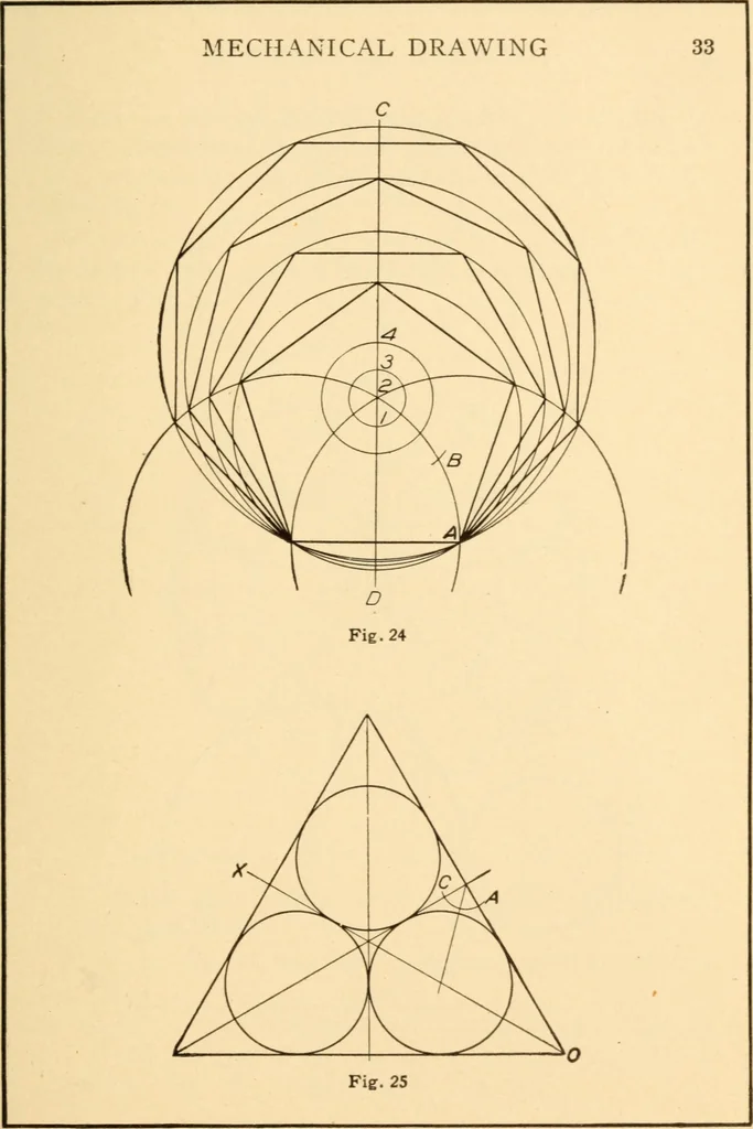 An illustration from A practical course in mechanical drawing for individual study and shop classes, trade and high schools, 1912, leaf 36