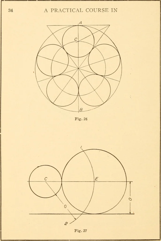 An illustration from A practical course in mechanical drawing for individual study and shop classes, trade and high schools, 1912, leaf 37
