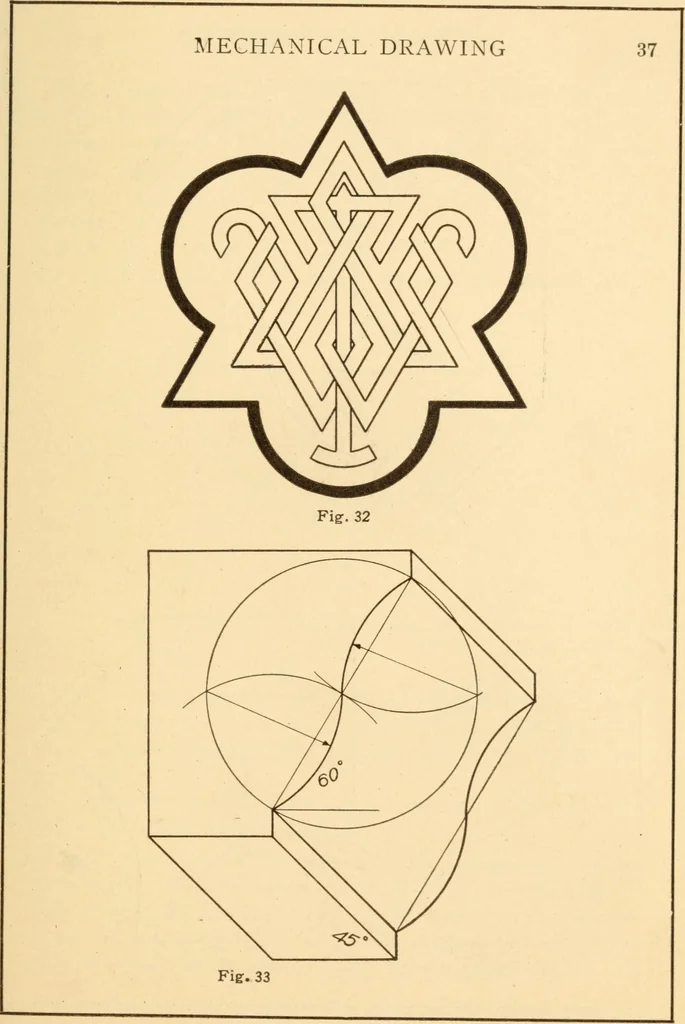 An illustration from A practical course in mechanical drawing for individual study and shop classes, trade and high schools, 1912, leaf 40