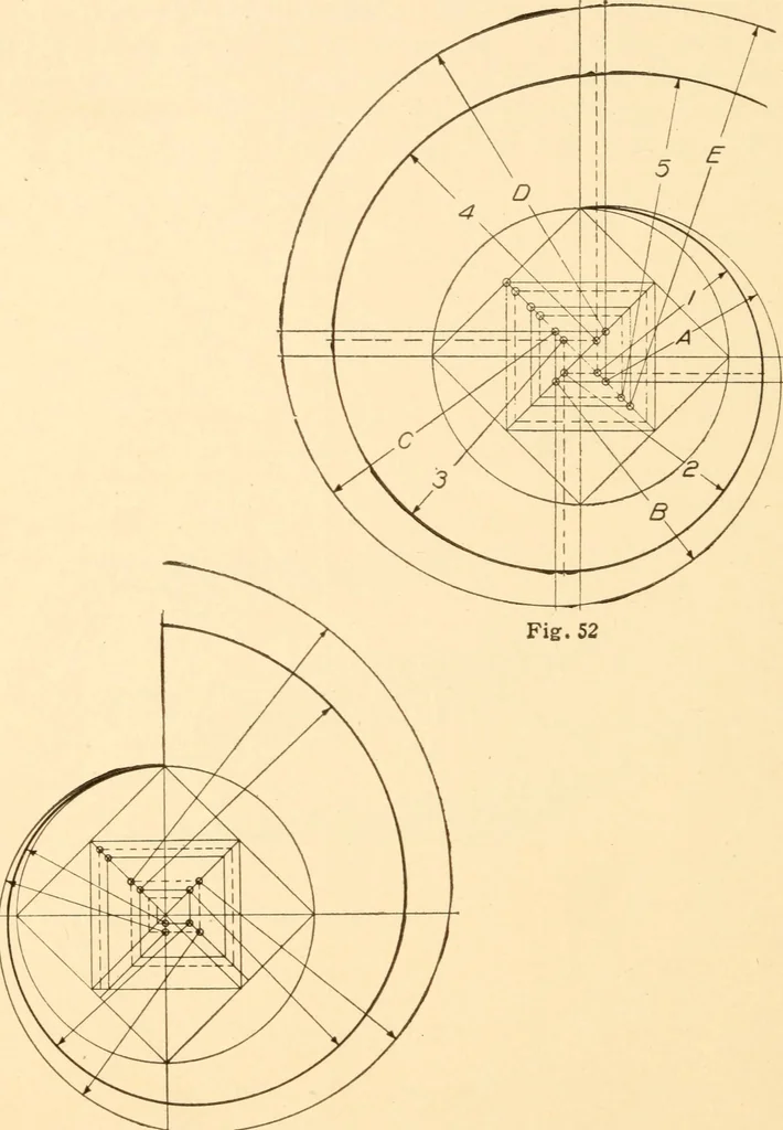 An illustration from A practical course in mechanical drawing for individual study and shop classes, trade and high schools, 1912, leaf 57