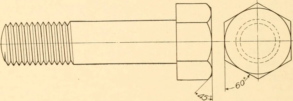 An illustration from A practical course in mechanical drawing for individual study and shop classes, trade and high schools, 1912, leaf 59