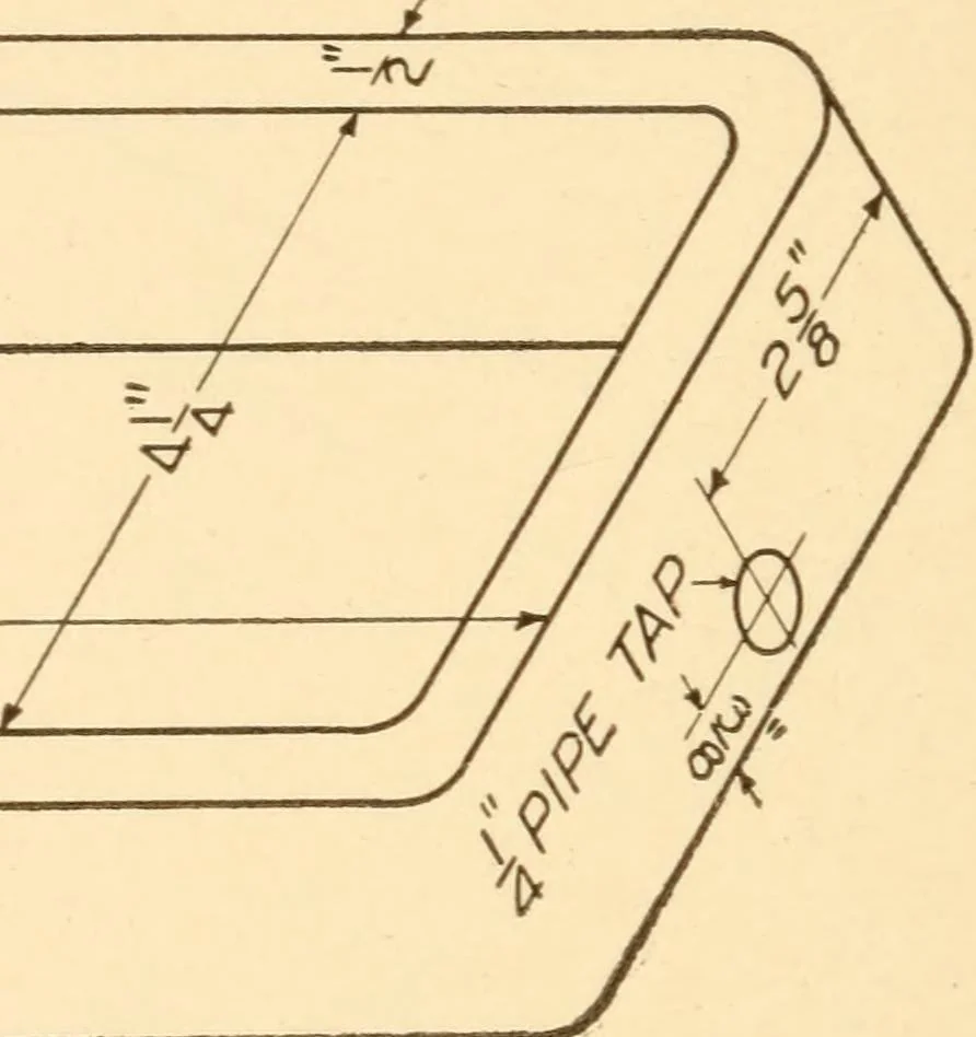 An illustration from A practical course in mechanical drawing for individual study and shop classes, trade and high schools, 1912, leaf 87
