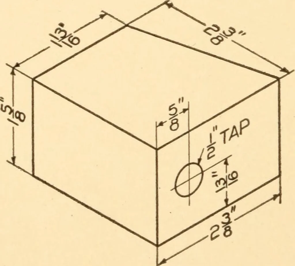 An illustration from A practical course in mechanical drawing for individual study and shop classes, trade and high schools, 1912, leaf 87