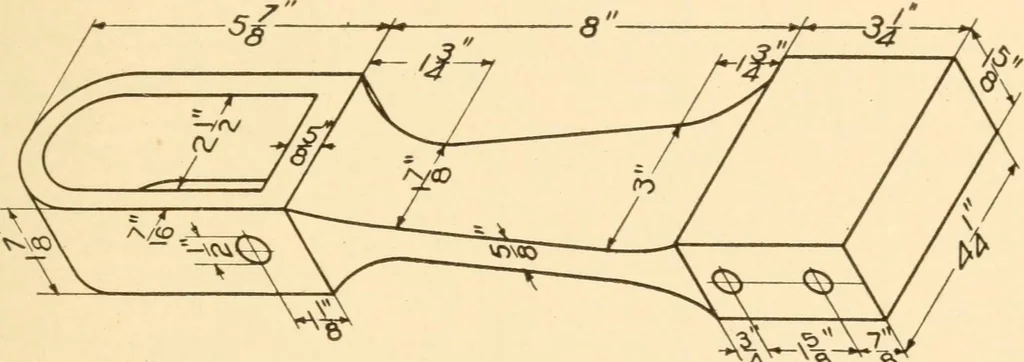 An illustration from A practical course in mechanical drawing for individual study and shop classes, trade and high schools, 1912, leaf 88