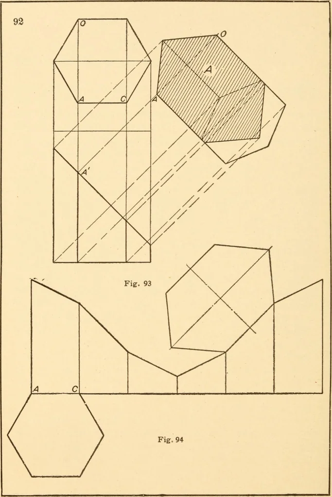 An illustration from A practical course in mechanical drawing for individual study and shop classes, trade and high schools, 1912, leaf 95