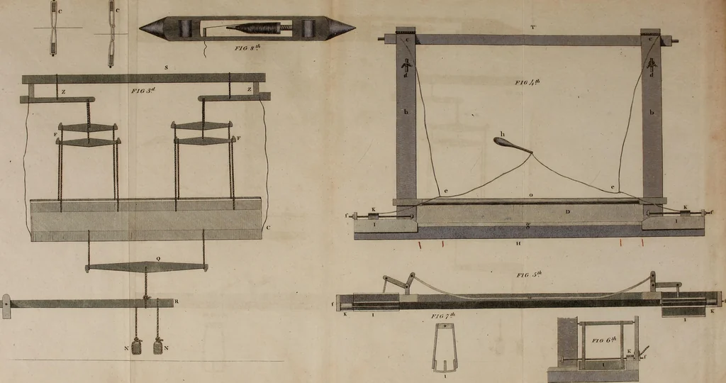 An illustration from Practical and descriptive essays on the art of weaving, 1808, leaf 364