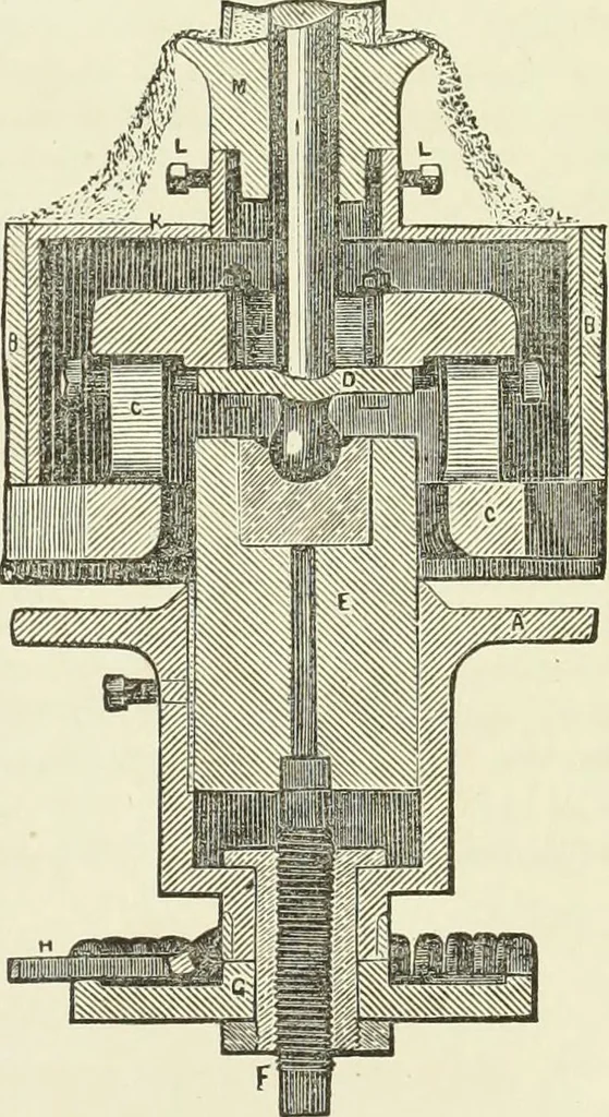 An illustration from The practical draughtsman's book of industrial design and machinist's and engineer's companion : forming a complete course of mechanical, engineering and architectural drawing, 1866, leaf 178