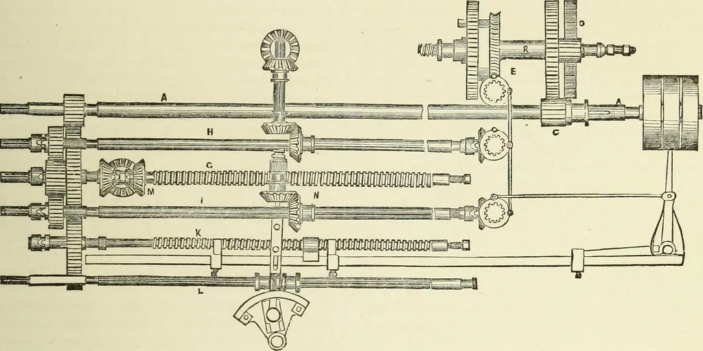 An illustration from The practical draughtsman's book of industrial design and machinist's and engineer's companion : forming a complete course of mechanical, engineering and architectural drawing, 1866, leaf 186
