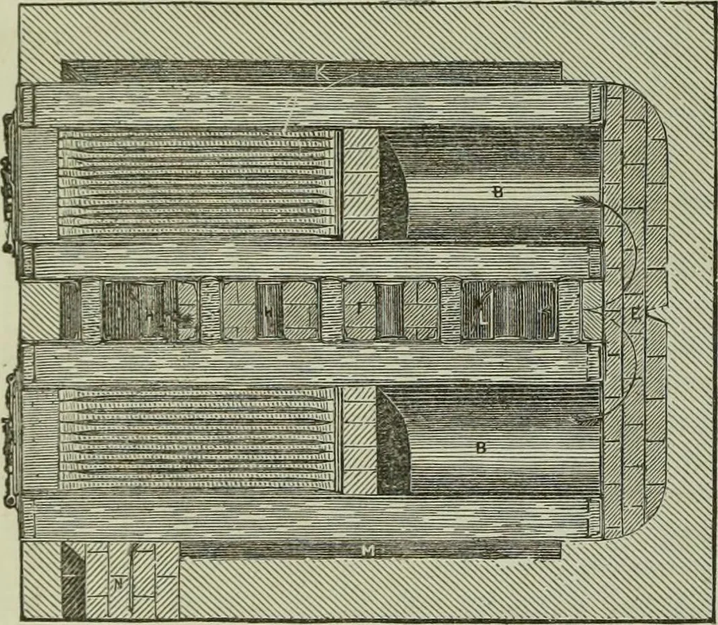 An illustration from The practical draughtsman's book of industrial design and machinist's and engineer's companion : forming a complete course of mechanical, engineering and architectural drawing, 1866, leaf 195
