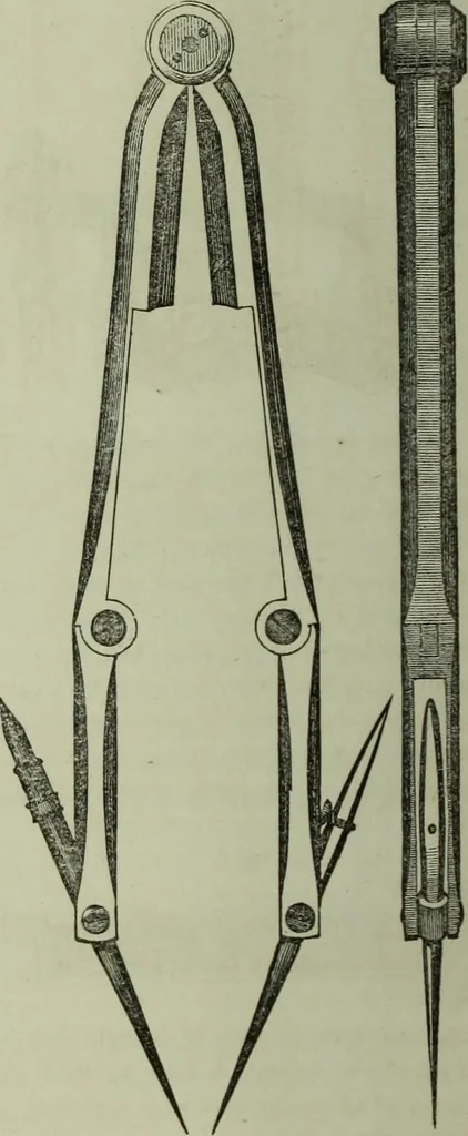 An illustration from The practical draughtsman's book of industrial design and machinist's and engineer's companion : forming a complete course of mechanical, engineering and architectural drawing, 1866, leaf 199