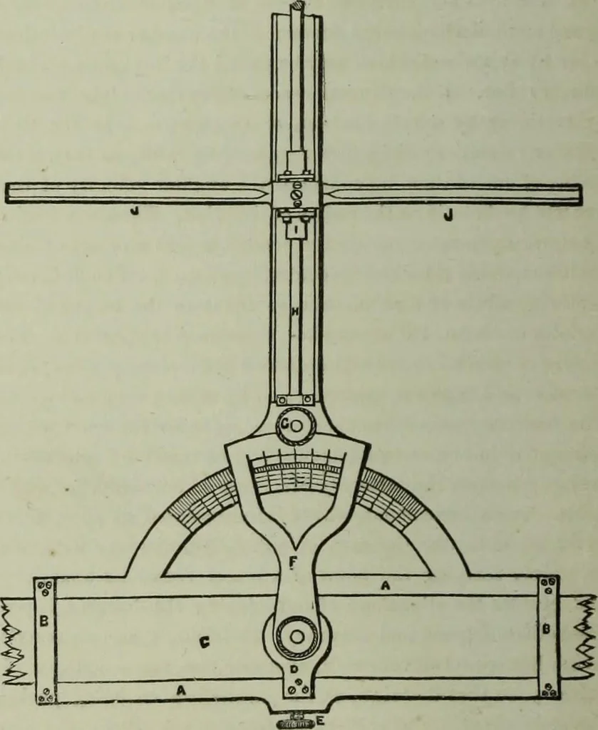 An illustration from The practical draughtsman's book of industrial design and machinist's and engineer's companion : forming a complete course of mechanical, engineering and architectural drawing, 1866, leaf 205