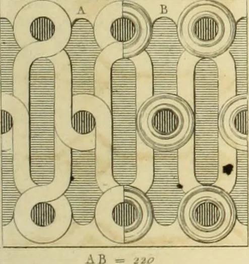 An illustration from The practical draughtsman's book of industrial design and machinist's and engineer's companion : forming a complete course of mechanical, engineering and architectural drawing, 1866, leaf 214
