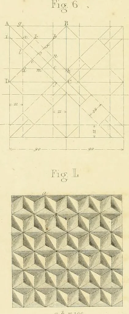 An illustration from The practical draughtsman's book of industrial design and machinist's and engineer's companion : forming a complete course of mechanical, engineering and architectural drawing, 1866, leaf 214