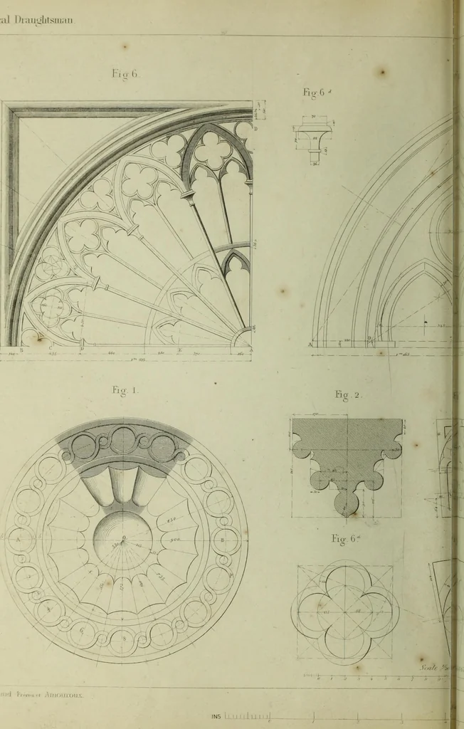 An illustration from The practical draughtsman's book of industrial design and machinist's and engineer's companion : forming a complete course of mechanical, engineering and architectural drawing, 1866, leaf 221