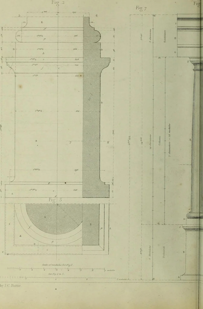 An illustration from The practical draughtsman's book of industrial design and machinist's and engineer's companion : forming a complete course of mechanical, engineering and architectural drawing, 1866, leaf 241
