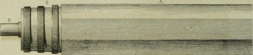 An illustration from The practical draughtsman's book of industrial design and machinist's and engineer's companion : forming a complete course of mechanical, engineering and architectural drawing, 1866, leaf 253