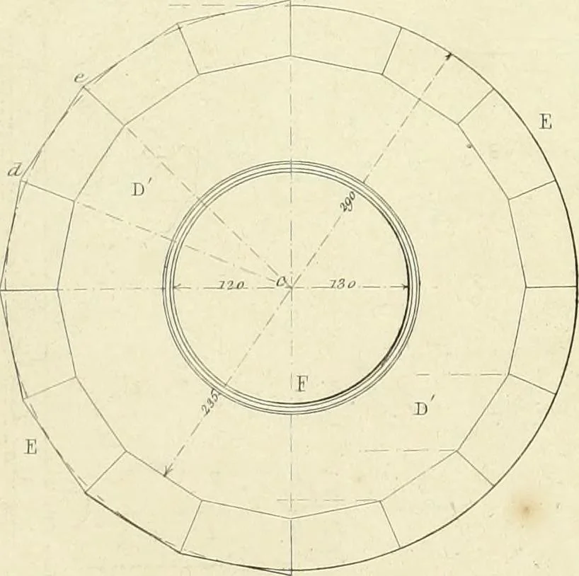 An illustration from The practical draughtsman's book of industrial design and machinist's and engineer's companion : forming a complete course of mechanical, engineering and architectural drawing, 1866, leaf 254