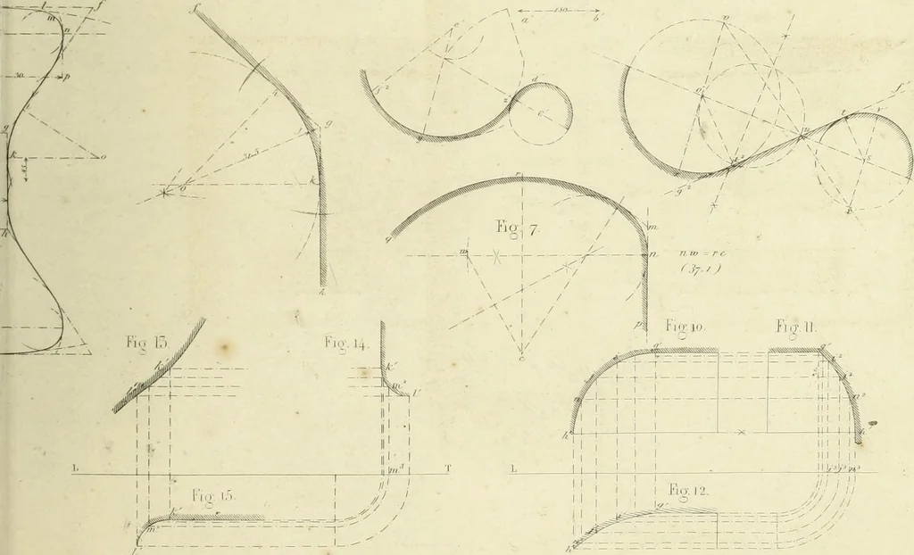 An illustration from The practical draughtsman's book of industrial design and machinist's and engineer's companion : forming a complete course of mechanical, engineering and architectural drawing, 1866, leaf 258