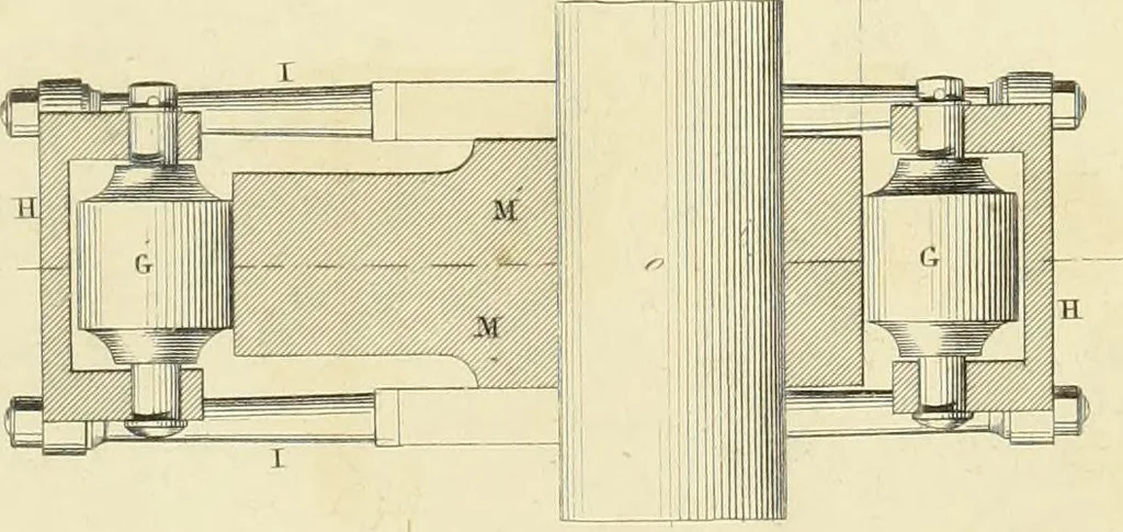 An illustration from The practical draughtsman's book of industrial design and machinist's and engineer's companion : forming a complete course of mechanical, engineering and architectural drawing, 1866, leaf 306