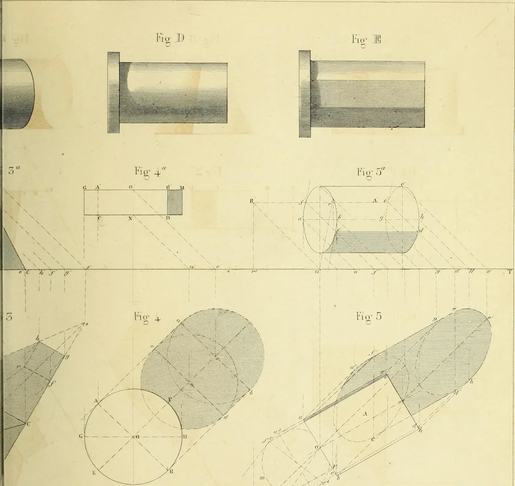 An illustration from The practical draughtsman's book of industrial design and machinist's and engineer's companion : forming a complete course of mechanical, engineering and architectural drawing, 1866, leaf 310