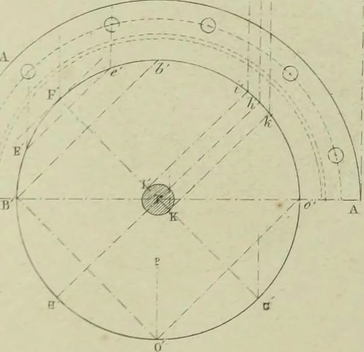 An illustration from The practical draughtsman's book of industrial design and machinist's and engineer's companion : forming a complete course of mechanical, engineering and architectural drawing, 1866, leaf 317