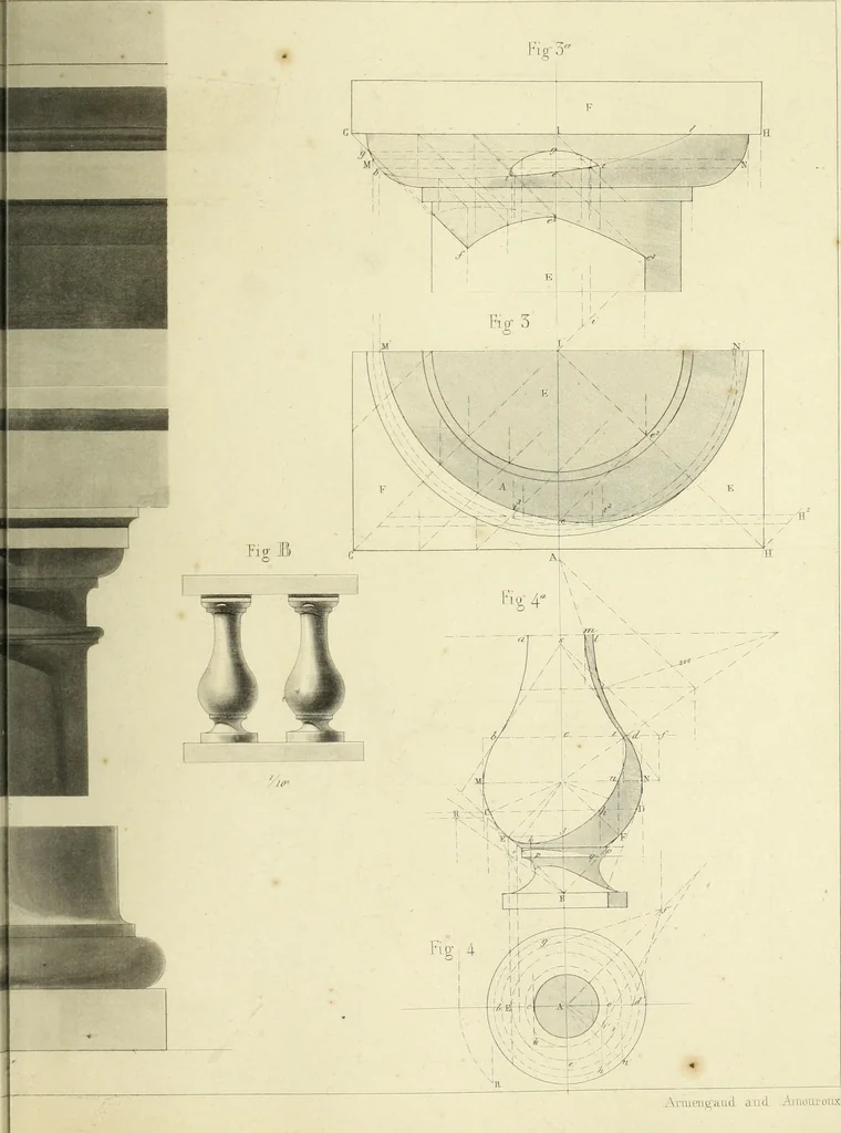 An illustration from The practical draughtsman's book of industrial design and machinist's and engineer's companion : forming a complete course of mechanical, engineering and architectural drawing, 1866, leaf 322
