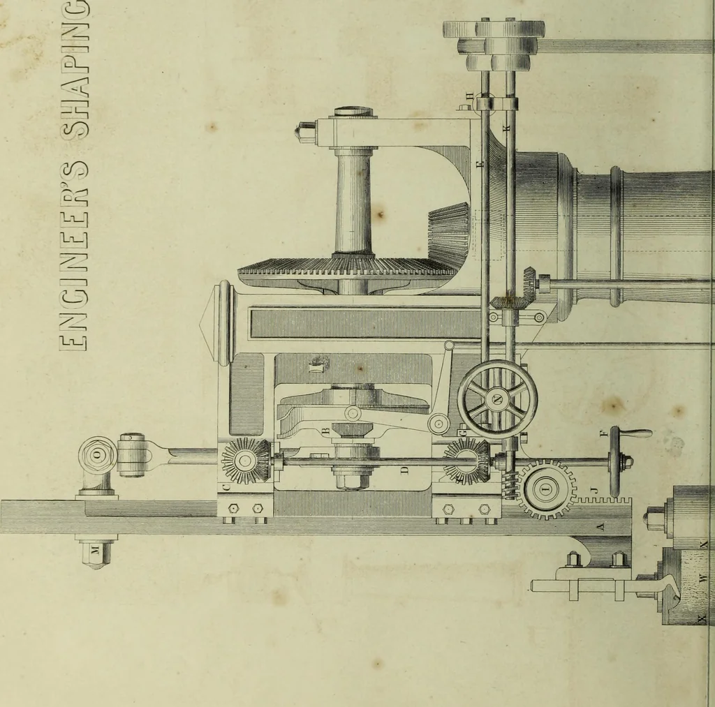 An illustration from The practical draughtsman's book of industrial design and machinist's and engineer's companion : forming a complete course of mechanical, engineering and architectural drawing, 1866, leaf 391